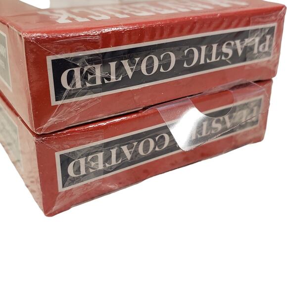 Maverick Playing Cards Red Plastic Coated NEW 2 Decks 2010 - Picture 5 of 7